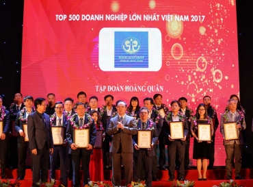 Tập Đoàn Hoàng Quân Vinh Dự Vào Top 500 Doanh Nghiệp Lớn Nhất Việt Nam Năm 2017
